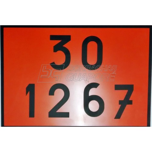 Placa Número ONU 30 1267